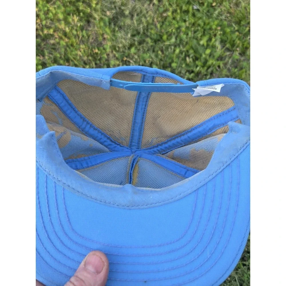 Oldsmobile Service Patch Trucker Hat Cap Snapback Blue White Vintage Made In USA